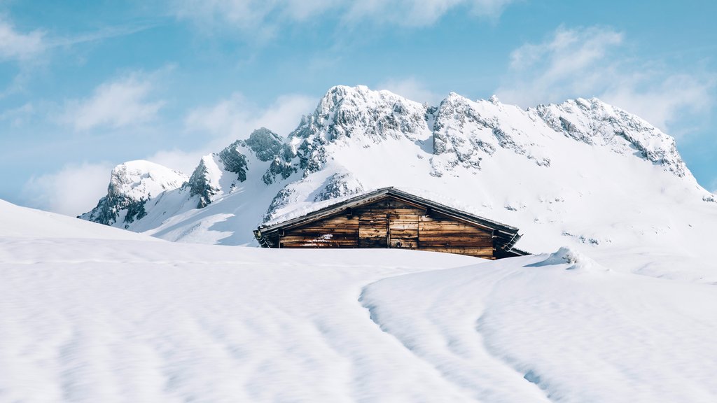 Lechs Berge im Winter