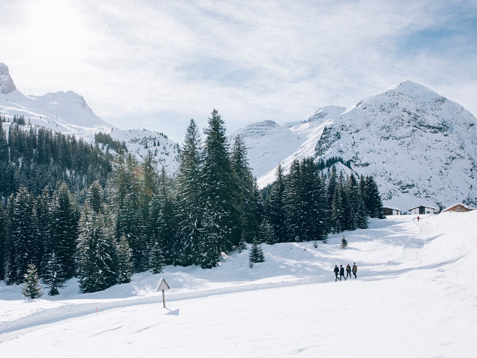 Winterlandschaft Lech