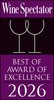 Wine Spectator Best of Award of Excellence 2025 Logo mit Weingläsern
